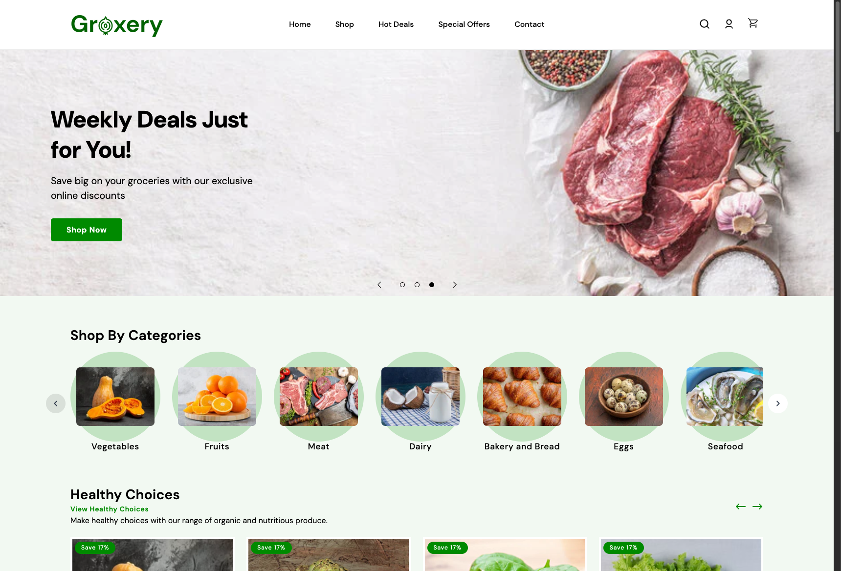 Groxery E-Commerce Shopify Theme