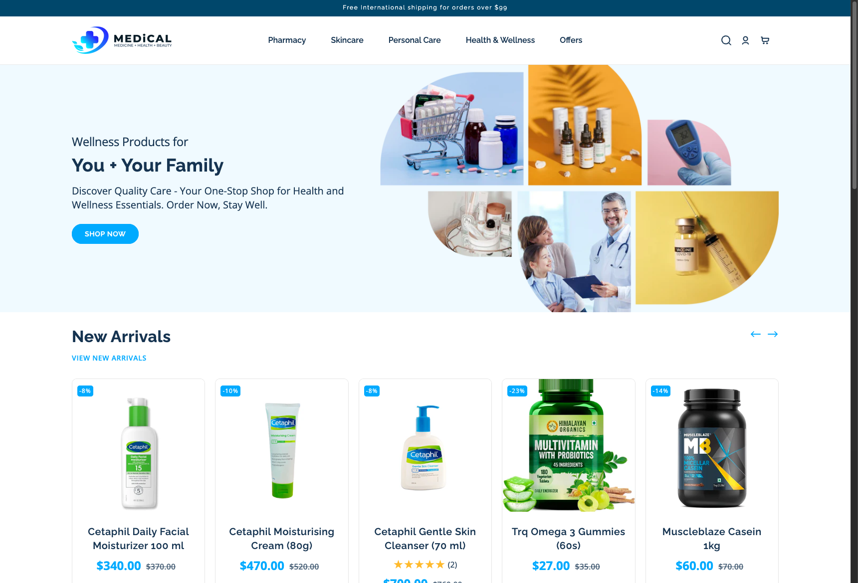 Medical E-Commerce Shopify Theme